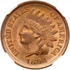 1894 Indian Head 1C NGC MS66