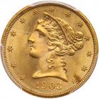 1903 $5 Liberty PCGS MS65