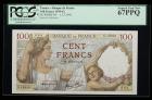 France. 100 Francs, 1939-42