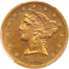 1871-CC $5 Liberty PCGS MS61