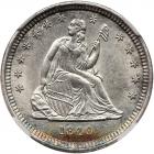 1840-O Liberty Seated 25C. Drapery NGC MS63