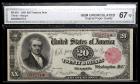 1891, $20 Coin Note. CGA Gem Uncirculated 67