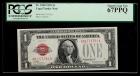 1928, $1 Legal Tender Note. PCGS Superb Gem New 67PPQ