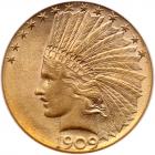 1909-D $10 Indian PCGS MS63