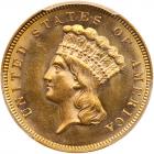 1879 $3 Gold PCGS MS63
