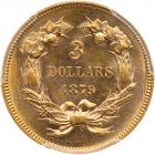 1879 $3 Gold PCGS MS63 - 2