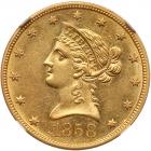 1858-O $10 Liberty NGC AU58