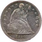 1846 Liberty Seated $1 PCGS AU53