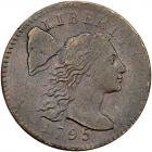 1795 S-76b R1 Plain Edge, ONE CENT High VF25