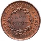 1837 N-13 R2 Plain Hair Cord, Medium Letters PCGS graded MS64 Red & Brown - 2