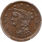 1854 C-1 R1+ PCGS graded MS63 Brown