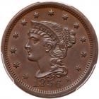 1856 N-9 R3 Upright 5 PCGS graded MS62 Brown