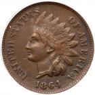 1864 Indian Head 1C. Bronze, with L PCGS EF40 BR