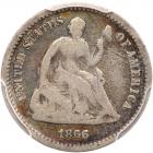 1866 Liberty Seated H10C PCGS VG8