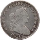 1806 Bust 50C. Pointed 6, No Stem PCGS VG8