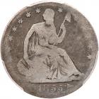 1855-S Liberty Seated 50C. Arrows PCGS AG3