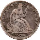 1889 Liberty Seated 50C PCGS F12
