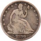 1890 Liberty Seated 50C PCGS VG8