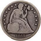 1865 Liberty Seated $1 PCGS G6
