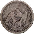 1865 Liberty Seated $1 PCGS G6 - 2