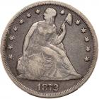 1872 Liberty Seated $1 PCGS F15
