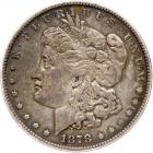 1878. 7 tail feathers, reverse of 1878. Top-100, VAM-171, Rarity 4