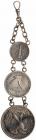 Antique Silver Coin Fob - 2