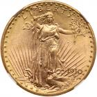 1910-D $20 St. Gaudens NGC MS64