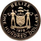 Belize. 100 Dollars, 1978 Choice Brilliant Proof - 2