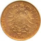 German States: Baden. 20 Marks, 1873-G PCGS EF45 - 2