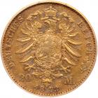 German States: Bavaria. 20 Marks, 1873-D PCGS VF35 - 2