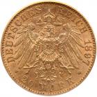 German States: Prussia. 20 Marks, 1897-A PCGS AU55 - 2