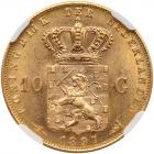 Netherlands. 10 Gulden, 1897 NGC MS65 - 2