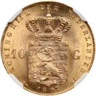 Netherlands. 10 Gulden, 1897 NGC MS65 - 2