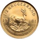 South Africa. 1/2 Krugerrand, 1981 Unc - 2