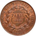 France. Essai 1 Decime, 1840 NGC MS64 - 2