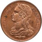 France. Pattern 10 Centimes, 1848 NGC MS65