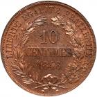 France. Pattern 10 Centimes, 1848 NGC MS65 - 2