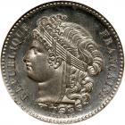 France. Pattern 10 Centimes, 1848 NGC MS64