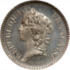 France. Pattern 10 Centimes, 1848 NGC MS65