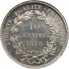 France. Pattern 10 Centimes, 1848 NGC MS65 - 2