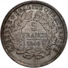 France. Piefort Pattern 5 Francs, 1848 NGC Unc - 2