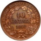 France. Pattern 10 Centimes, 1848 NGC MS65 BR - 2