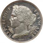 France. Pattern 10 Centimes, 1848 NGC MS65