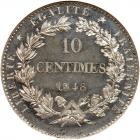 France. Pattern 10 Centimes, 1848 NGC MS65 - 2