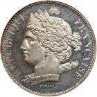 France. Pattern 10 Centimes, 1848 NGC MS64