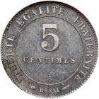 France. Essai 5 Centimes, 1888-A ANACS AU58 - 2