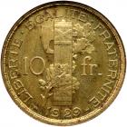 France. Essai 10 Francs, 1929 NGC MS64 - 2