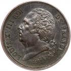 French Colonies. Essai 5 Centimes, 1824-A NGC AU58