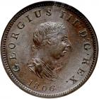 Great Britain. Halfpenny, 1806 NGC MS63 BR